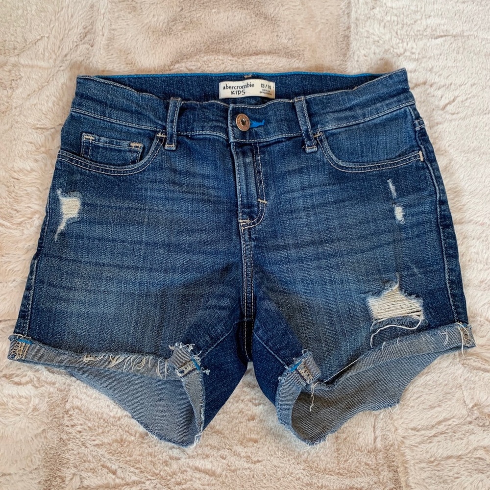 Abercrombie KIDS | Denim Mid Rise Shorts